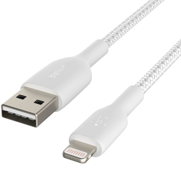 Belkin Boost↑Charge™ Braided Lightning naar USB kabel - 1 meter - Wit