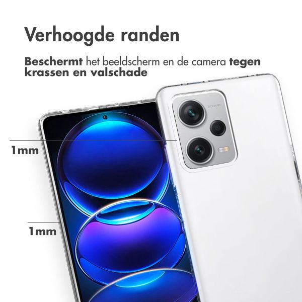 Accezz Clear Backcover Xiaomi Redmi Note 12 Pro Plus - Transparant