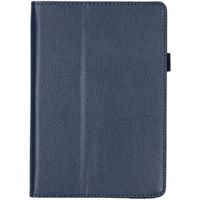 Effen Bookcase iPad Mini 5 (2019) / Mini 4 (2015) - Donkerblauw