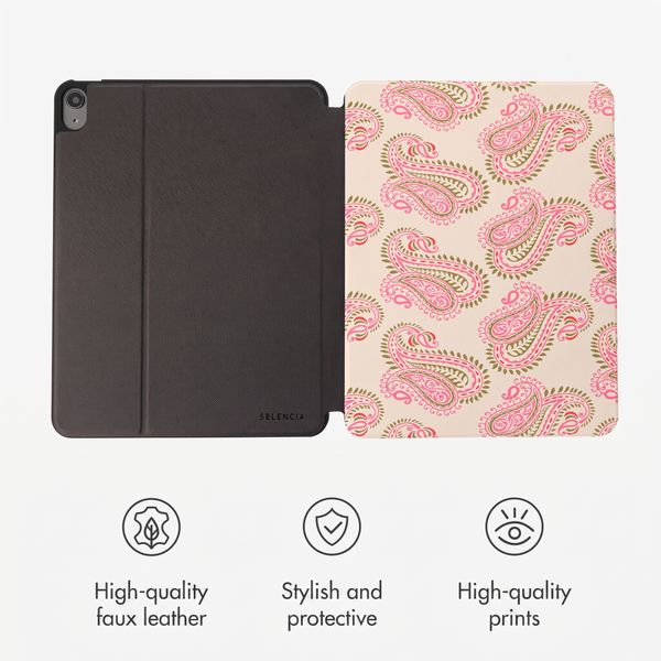 Selencia Vivid Tablet Case Apple iPad 11 (2025) 11 inch A16 / iPad 10 (2022) 10.9 inch - Paisley Blush