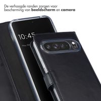 Selencia Echt Leren Bookcase Google Pixel 9 Pro XL - Zwart