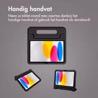 imoshion Kidsproof Backcover met handvat Apple iPad 11 (2025) 11 inch A16 / iPad 10 (2022) 10.9 inch - Zwart
