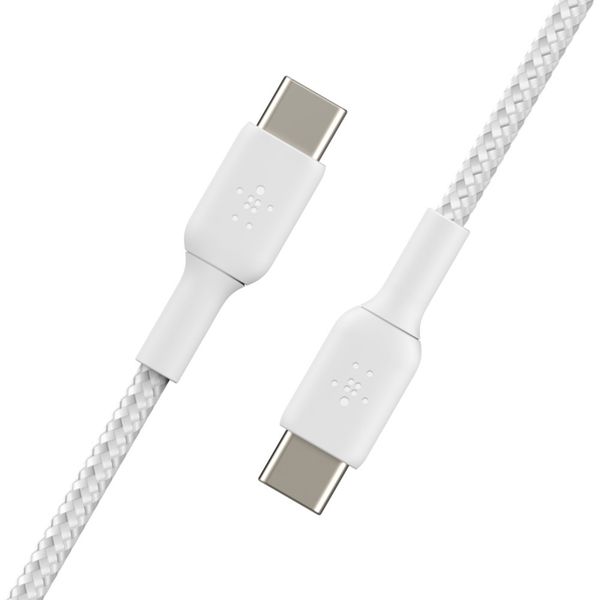 Belkin Boost↑Charge™ Braided USB-C naar USB-C kabel - 1 meter - Wit