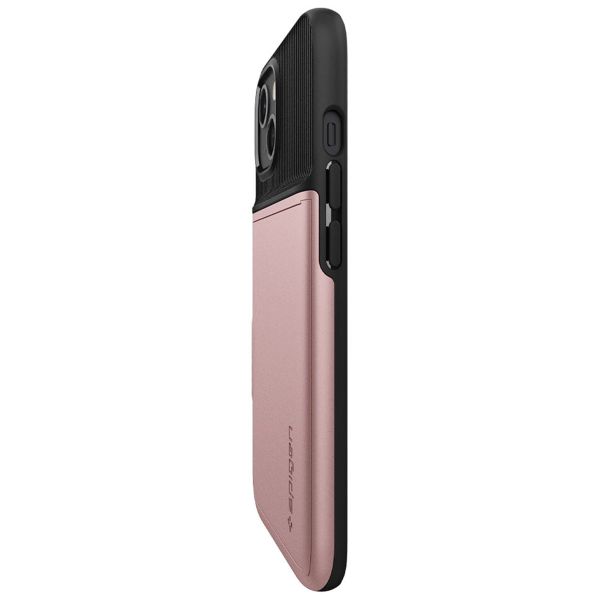 Spigen Slim Armor CS Backcover iPhone 13 - Rosé Goud