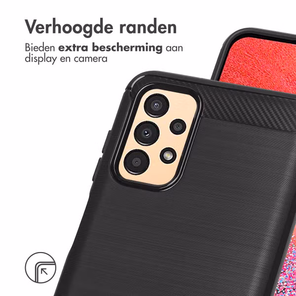 imoshion Brushed Backcover Samsung Galaxy A13 (4G) - Zwart