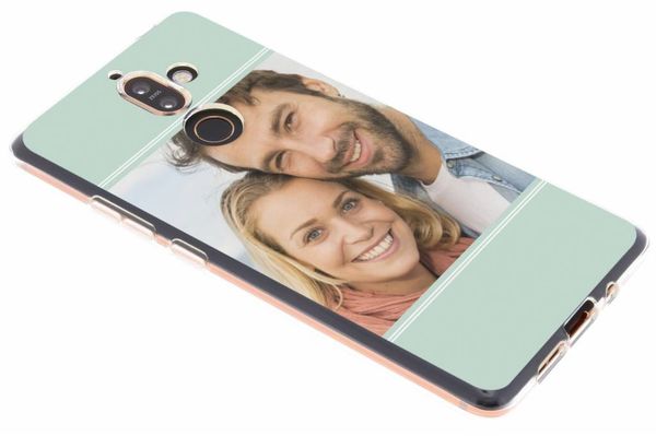 Ontwerp je eigen Nokia 7 Plus gel hoesje - Transparant