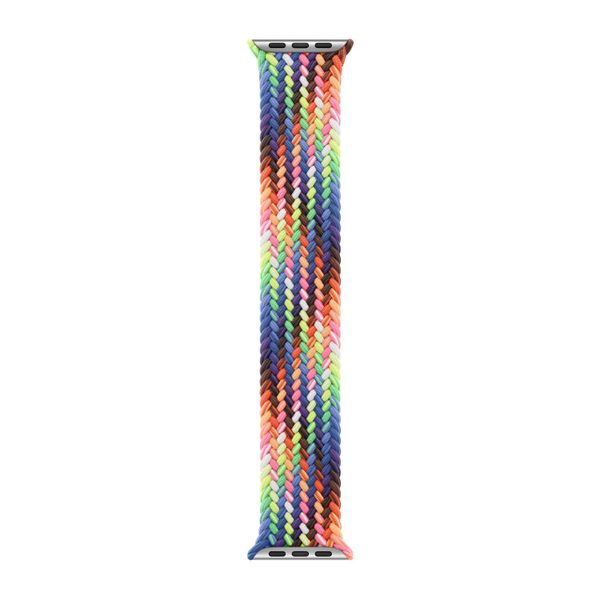 Apple Gevlochten solobandje Apple Watch | 38/40/41/42 mm - Maat 4 - Pride Edition