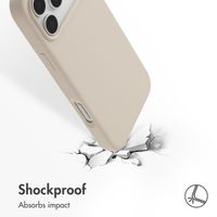 Accezz Liquid Silicone Back Cover with MagSafe Apple iPhone 17 Pro Max - Stone