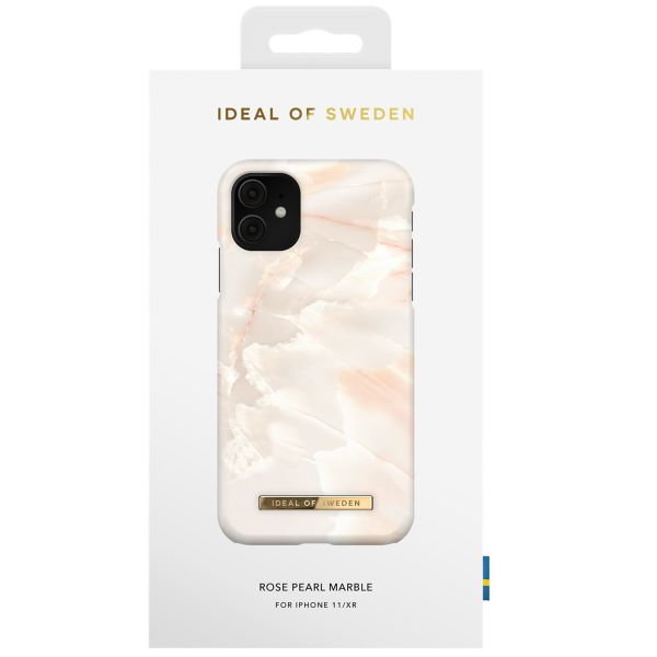 iDeal of Sweden Fashion Backcover Apple iPhone 11 - Rose Pearl Marble