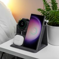 imoshion 3-in-1 Opvouwbare draadloze oplader Samsung - Galaxy smartphone / Galaxy Buds / Galaxy Watch - Grijs