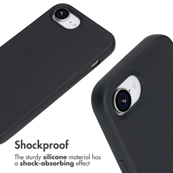imoshion Silicone Case with Strap Apple iPhone 17e / 16e - Black