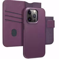 Accezz Leather Bookcase 2-in-1 met MagSafe Apple iPhone 14 Pro - Heath Purple