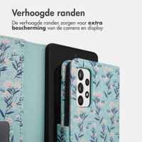 imoshion Design Bookcase Samsung Galaxy A52(s) (5G/4G) - Blue Flowers