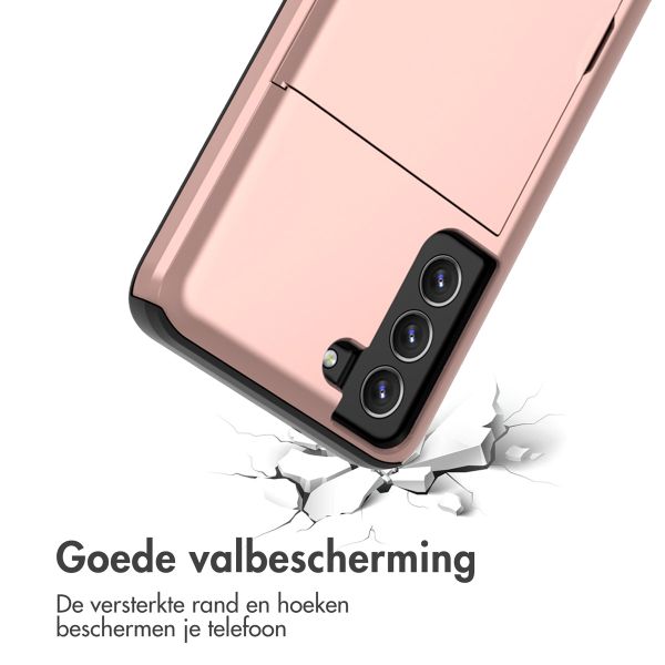 imoshion Backcover met pasjeshouder Samsung Galaxy S21 FE - Rosé Goud