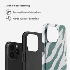 Selencia Vivid Backcover Apple iPhone 15 Pro Max - Colorful Zebra Pine Blue