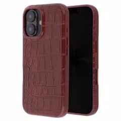 Selencia Croco Backcover met MagSafe Apple iPhone 17 - Burgundy