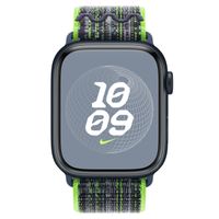 Apple Nike Sport Loop Band Apple Watch Series 1 t/m 10 / SE / Ultra (2) (44/45/46/49 mm) - Bright Green/Blue