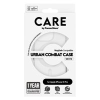 CARE by PanzerGlass Urban Combat Case MagSafe iPhone 16 Pro - Transparant / Wit