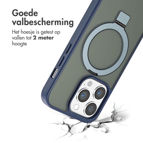 Accezz Ring Stand Backcover met MagSafe Apple iPhone 14 Pro Max - Blauw