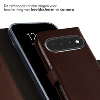 Selencia Echt Leren Bookcase Google Pixel 11 / 11 Pro - Donkerbruin