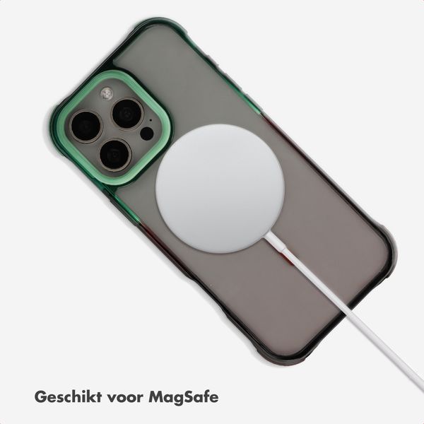 Selencia Gradient Backcover met MagSafe Apple iPhone 16 Pro Max - Groen / Bruin