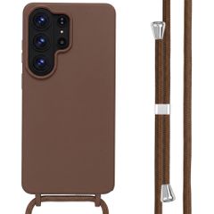 imoshion Siliconen hoesje met koord Samsung Galaxy S26 Ultra - Bruin