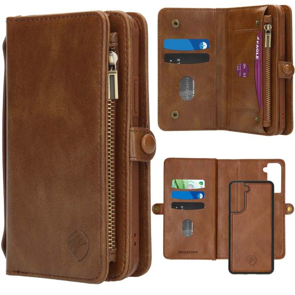 imoshion 2-in-1 Wallet Bookcase Samsung Galaxy S21 FE - Bruin