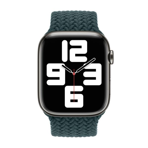 Apple Gevlochten solobandje Apple Watch | 38/40/41/42 mm - Maat 9 - Rainforest