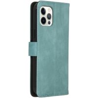 imoshion Luxe Bookcase Apple iPhone 12 (Pro) - Lichtblauw