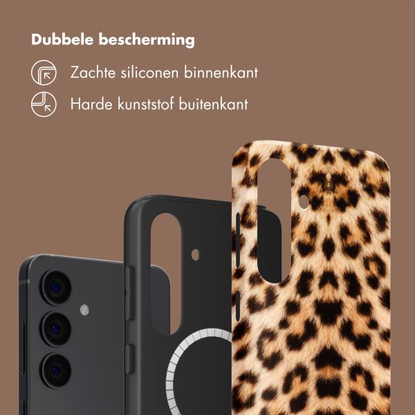 Selencia Vivid Backcover met MagSafe Samsung Galaxy S24 - Wild Leo