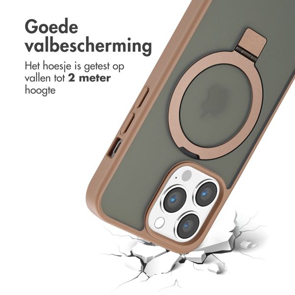 Accezz Ring Stand Backcover met MagSafe iPhone 13 Pro Max - Brown