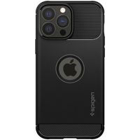 Spigen Rugged Armor Backcover iPhone 13 Pro - Zwart