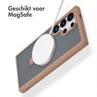 Accezz Ring Stand Backcover met MagSafe Samsung Galaxy S24 Ultra - Bruin