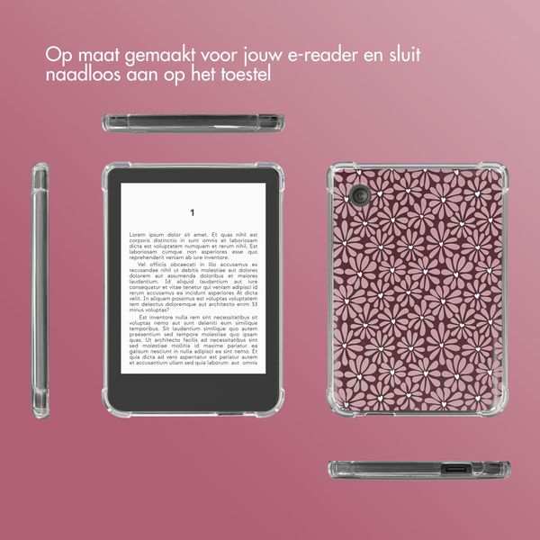 imoshion Design Clear Backcover Kobo Clara Colour / Clara BW - Bloom Love Blush