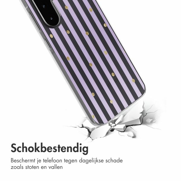 imoshion  Design hoesje Samsung Galaxy A56 - Sparkle Lines Lavender