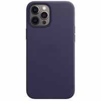 Apple Leather Backcover MagSafe Apple iPhone 12 Pro Max - Deep Violet
