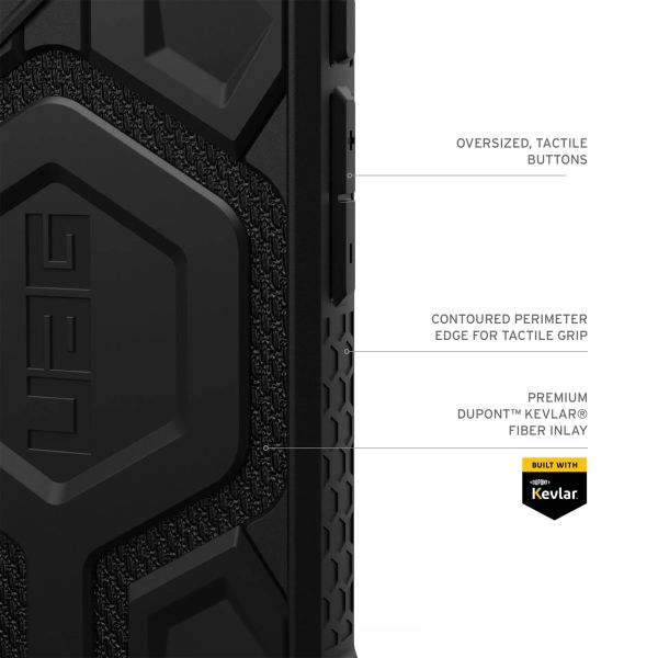 UAG Monarch Pro Backcover iPhone 16 - Kevlar Black