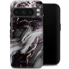 Selencia Vivid Tough Backcover Google Pixel 8 Pro - Chic Marble Black