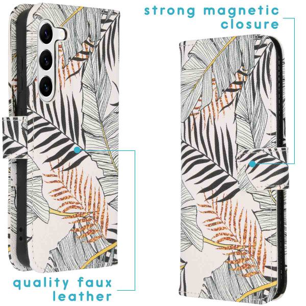 imoshion Design Softcase Bookcase Samsung Galaxy S23 - Glamour Botanic