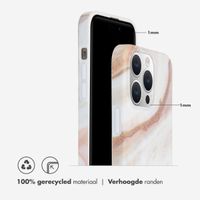 Selencia Aurora Fashion Backcover Apple iPhone 15 Pro Max - Powder White Marble