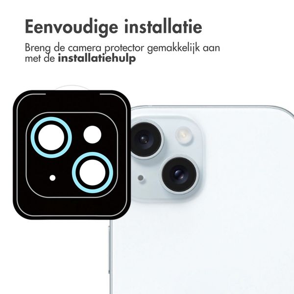 imoshion 2 Pack Camera lens protector Apple iPhone 15 / 15 Plus - Blue