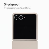 Accezz Liquid Silicone Case with MagSafe Samsung Galaxy Z Flip 8 - Stone