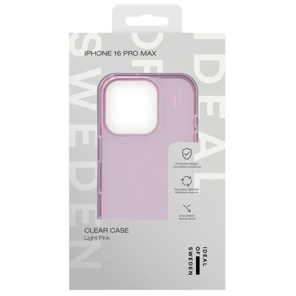 iDeal of Sweden Clear Case iPhone 16 Pro Max - Light Pink