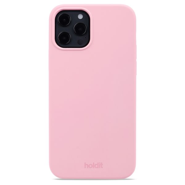 Holdit Silicone Case iPhone 12 (Pro) - Pink