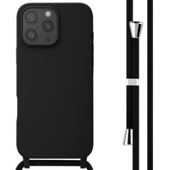 imoshion Silicone Case with Strap Apple iPhone 16 Pro Max - Black