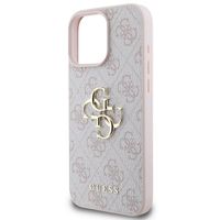 Guess 4G Metal Logo Backcover Apple iPhone 16 Pro Max - Roze