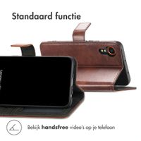 imoshion Luxe Bookcase Samsung Galaxy Xcover 7 - Donkerbruin