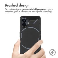 imoshion Brushed Backcover Nothing Phone (2) - Zwart