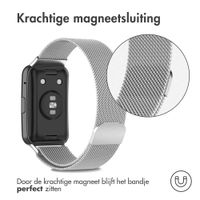 imoshion Milanees magnetisch bandje Huawei Watch Fit - Zilver