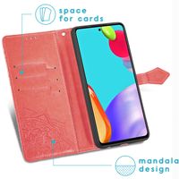 imoshion Mandala Bookcase Samsung Galaxy A52(s) (5G/4G) - Rood